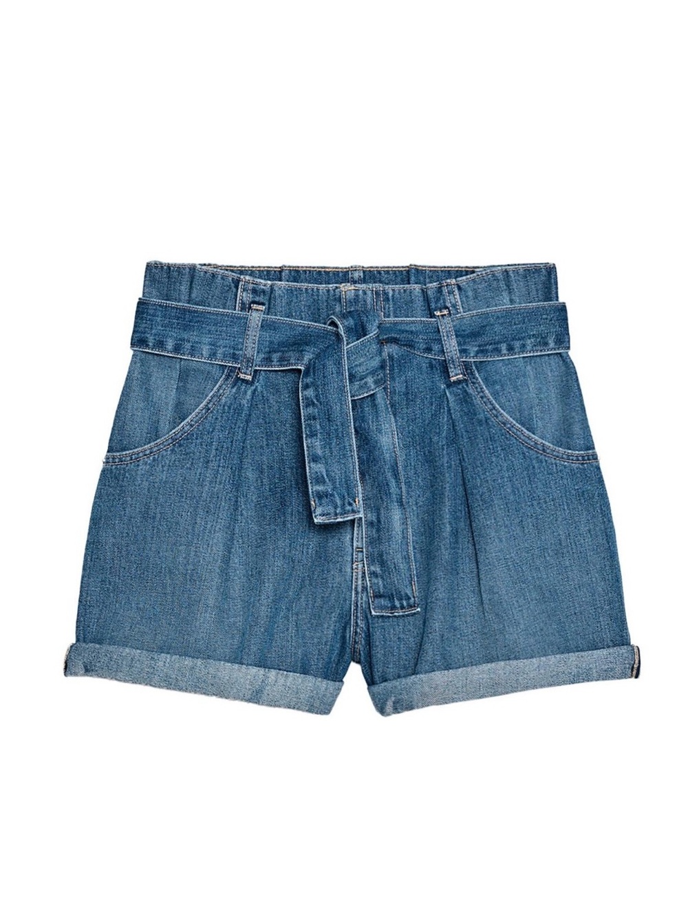 Zara Paperback Tie-Belt Shorts